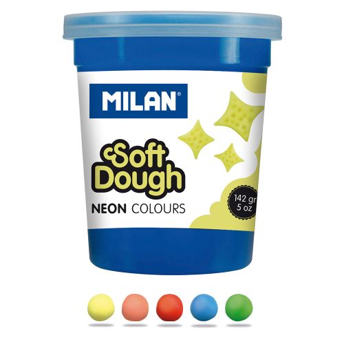 Plastelin MILAN Neon Soft Dough set 5 boja X 142g slika 3