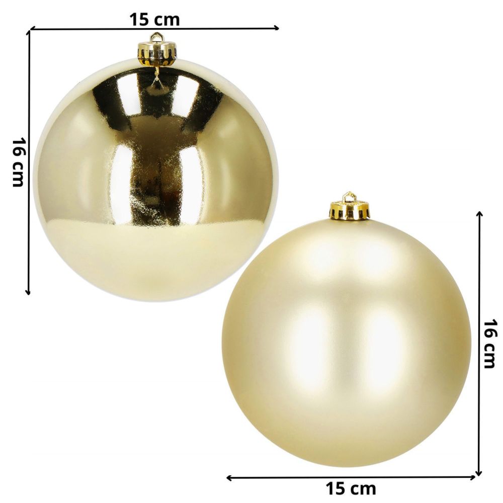 Ca1178 božićne kuglice za drvce 15 cm 2 kom. slika 8