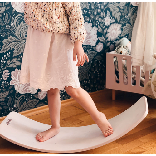 Kinderfeets drvena daska za ravnotežu Kinderboard White Wash slika 3