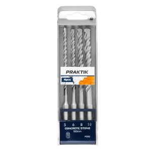 Praktik - 4-dijelna garnitura burgija za beton SDS-Plus P085