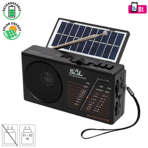 SAL Radio prijemnik, solarno / baterijsko napajanje, Bluetooth - RPH 1