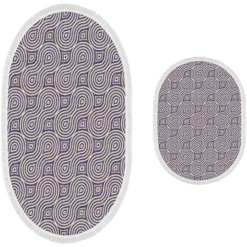410605 - O - Beige Beige
Lilac
Purple Bathmat Set (2 Pieces) slika 2