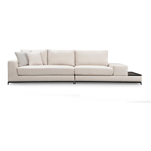 Atelier Del Sofa Četverosjed, LINE s integriranim stolićem, bež, Line With Side Table - Beige slika 8