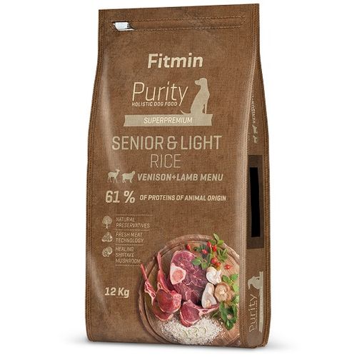 Fitmin Dog Purity Senior & Light Divljač i Jagnjetina sa Pirinčem, hrana za pse 2kg slika 1