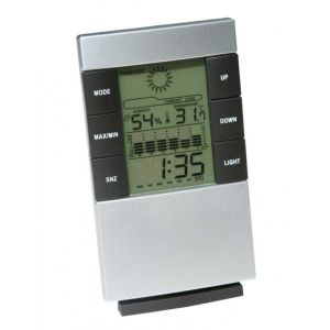 Višenamjenski termohigrometar s satom i kalendarom