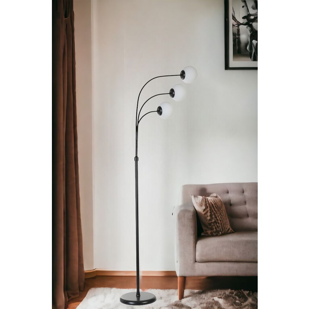 Badi 3 Lü Crno-Bijeli Stalak za Lampu slika 2