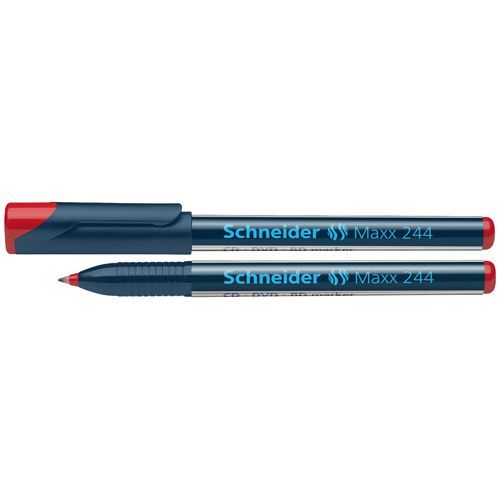 Flomaster Schneider, permanent marker, Maxx 244 CD, 0,7 mm, crveni slika 2