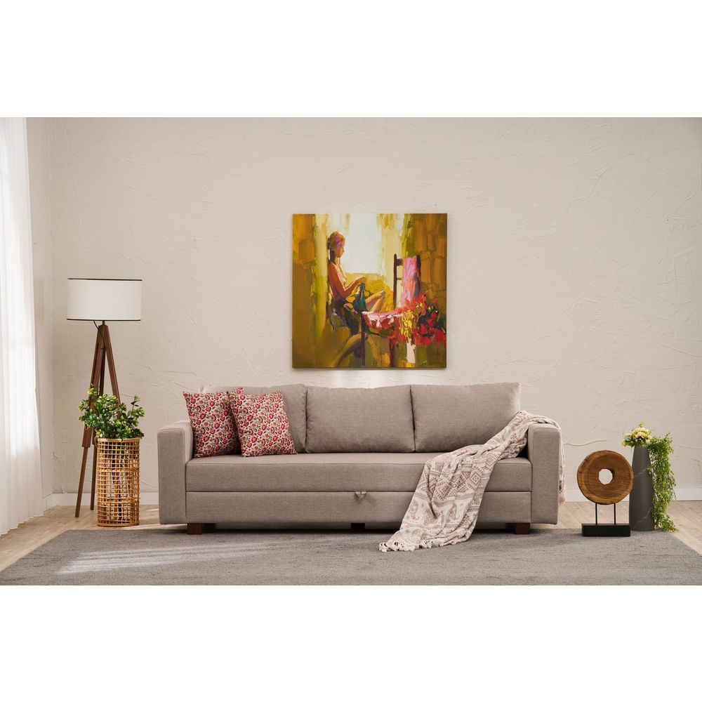 Aly - Bež trosjed na razvlačenje slika 1