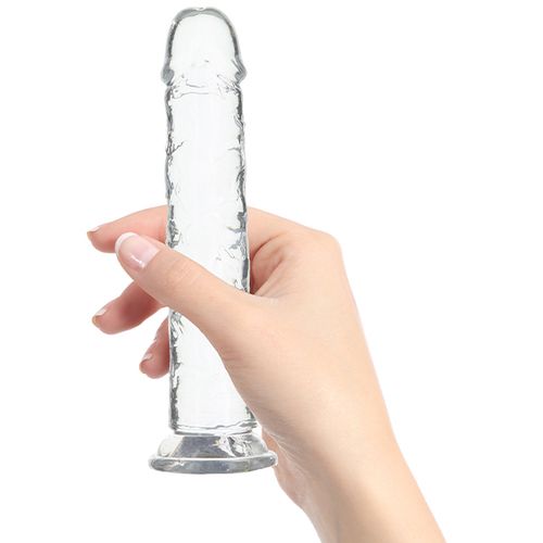 Dildo Addiction - Crystal, 20 cm, prozirni slika 3