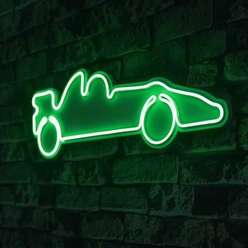 Wallity Ukrasna plastična LED rasvjeta, Formula 1 Race Car - Green slika 8