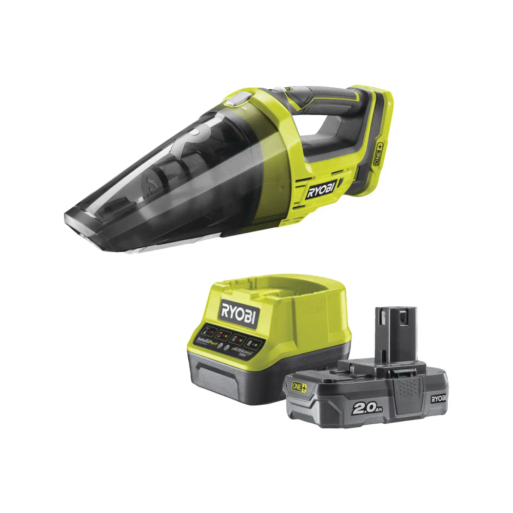 Ryobi - Akumulatorski usisivač 18V ONE+ sa baterijom 2.0 Ah i punjačem R18HV-120GJ slika 1