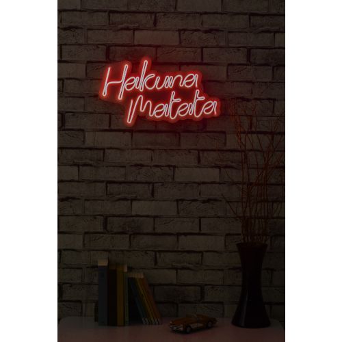 Wallity Ukrasna plastična LED rasvjeta, Hakuna Matata - Red slika 11