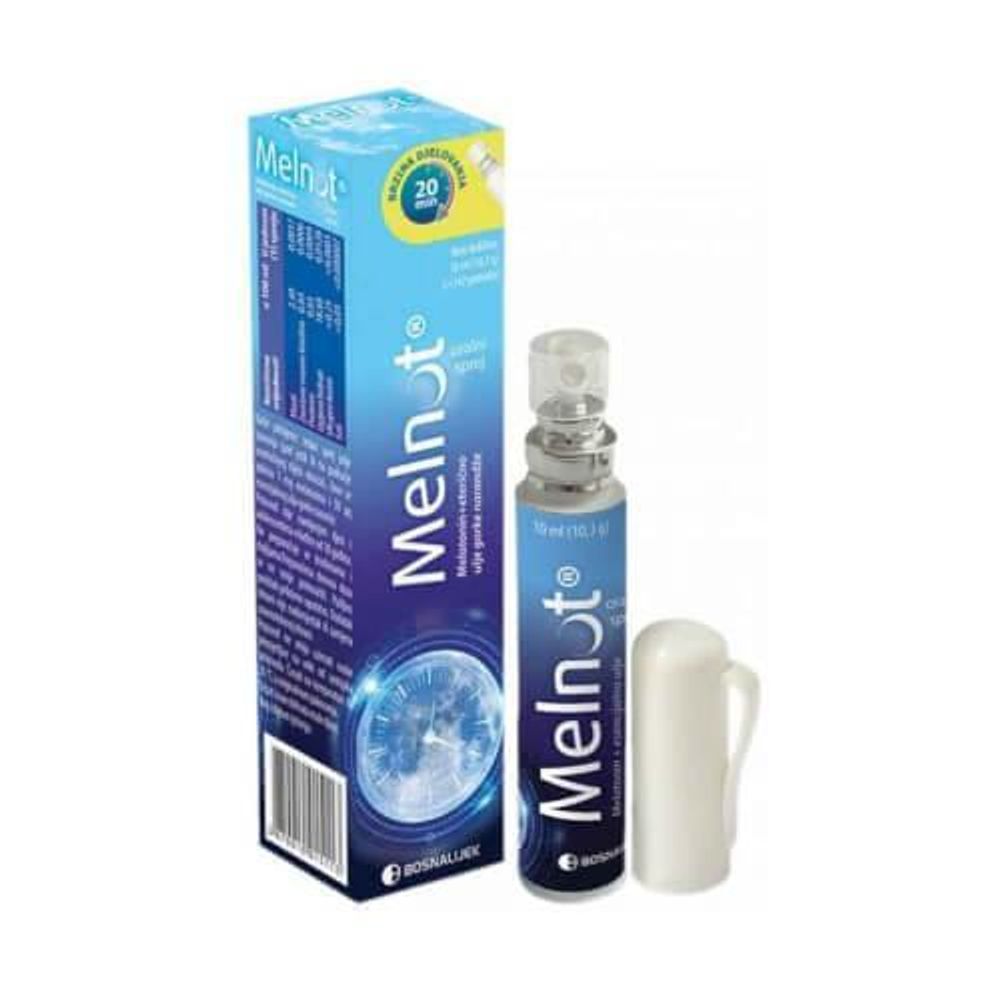 MELNOT Oralni Sprej 10ml - Dodatak Ishrani sa Melatoninom slika 1