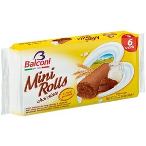 Balconi Biskvit Mini rolls Čokolada 180 g KRATAK ROK