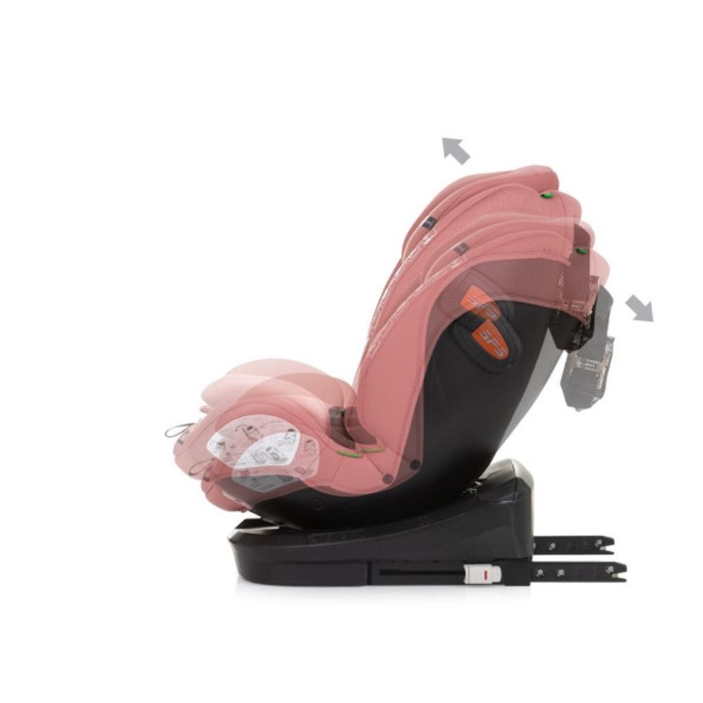 Chipolino Autosjedalica Volare 40-150Cm Isofix, Flamingo slika 9