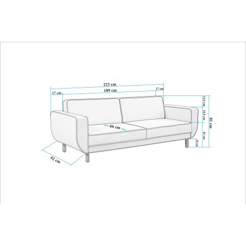 Atelier Del Sofa Sjedeća garnitura NIA slika 12