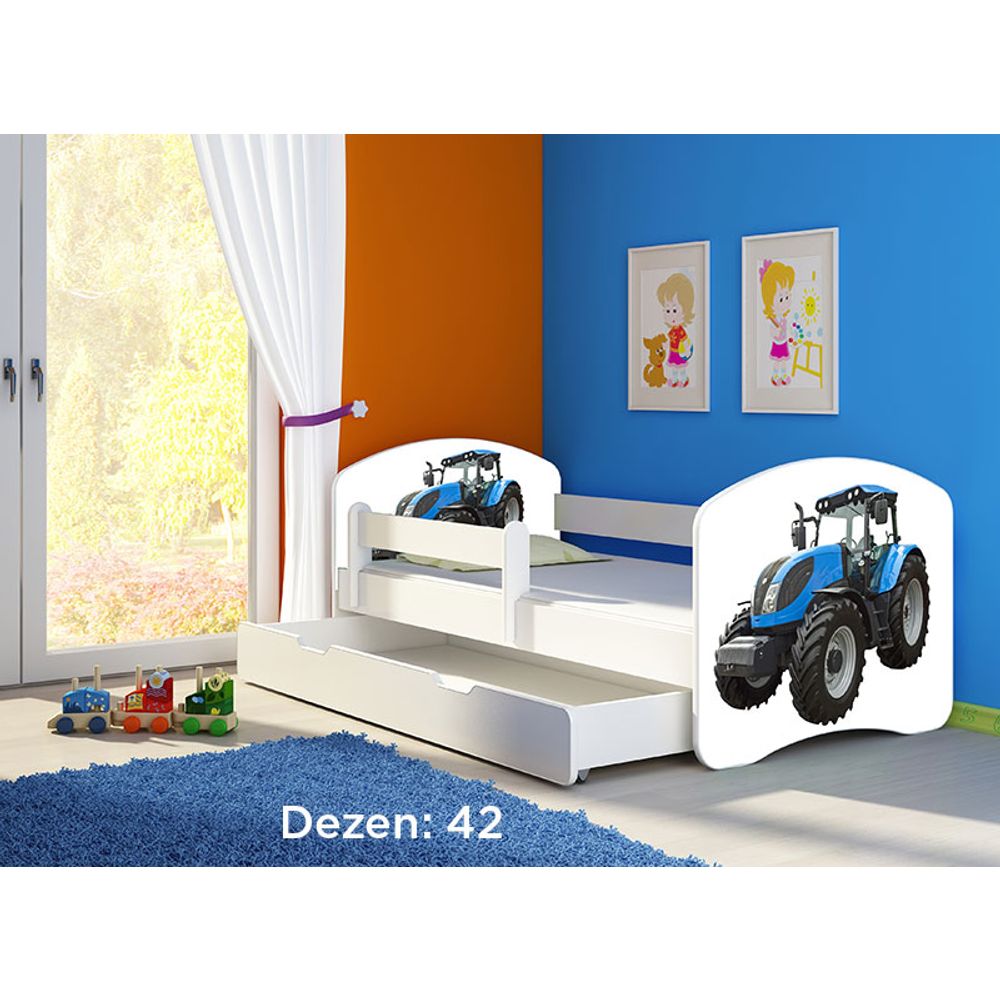 ACMA Dječiji krevet Acma II sa ladicom White - 180x80cm - Dezen 42 slika 2