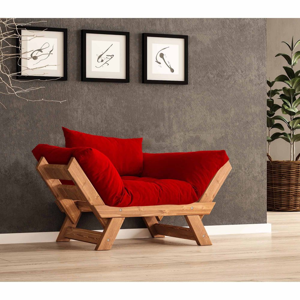 Jednosjed za vrt CPT8155-140, boja: teak crvena slika 1