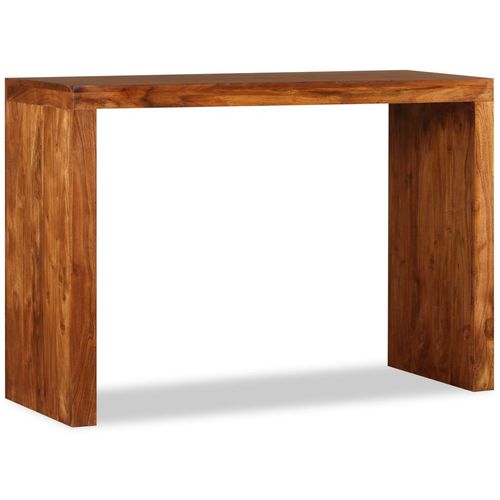 Konzolni stol masivno drvo s premazom boje meda 110x40x76 cm slika 11