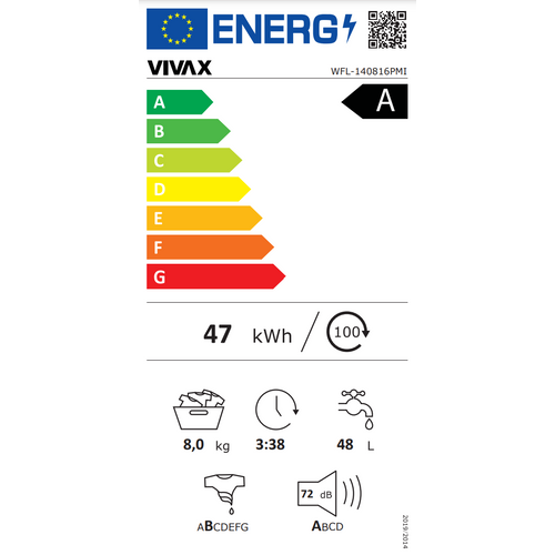 VIVAX HOME perilica rublja WFL-140816PMI slika 8