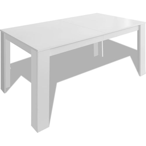 Blagavaonski stol 140 x 80 x 75 cm bijeli slika 23