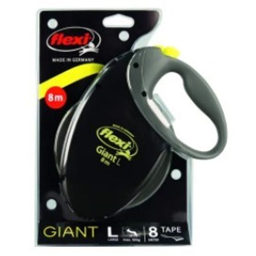 FLEXI GIANT VODILICA ZA PSE NEON/CRNA, L 8m, 50kg slika 2