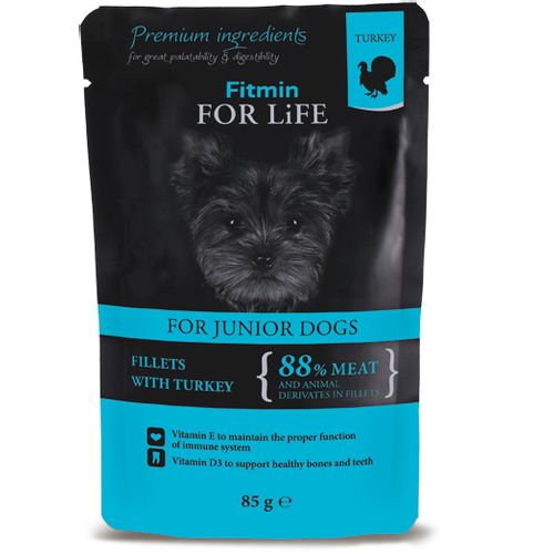 Fitmin For Life Dog Puppy Kesica Ćuretina, hrana za pse 85g slika 1