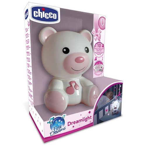 Chicco Dreamlight Muzička lampa - Rozi medo slika 1