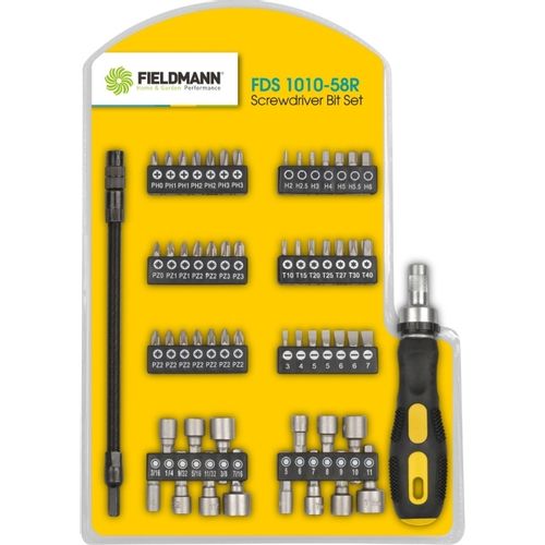 FIELDMANN FDS 1010-58R Set bitova sa odvijačem slika 1