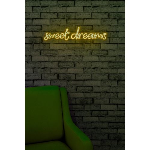 Wallity Ukrasna plastična LED rasvjeta, Sweet Dreams - Yellow slika 3