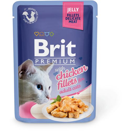 Brit Premium Cat Delicate Fileti u želeu sa piletinom 24 x 85 g slika 1