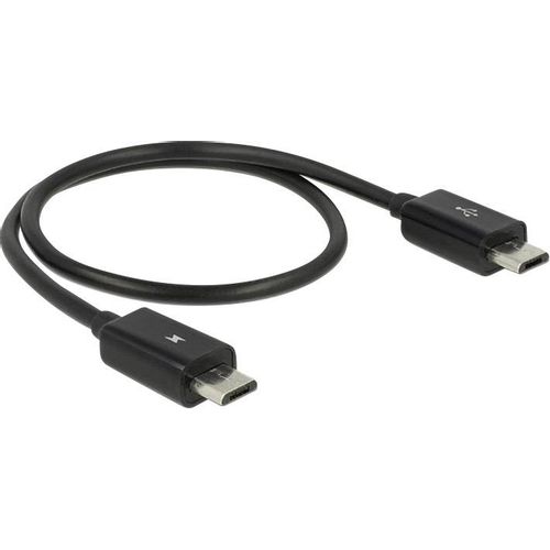 Delock USB kabel USB 2.0 USB-Micro-B utikač, USB-Micro-B utikač 0.30 m crna s otg funkcijom 83570 slika 4