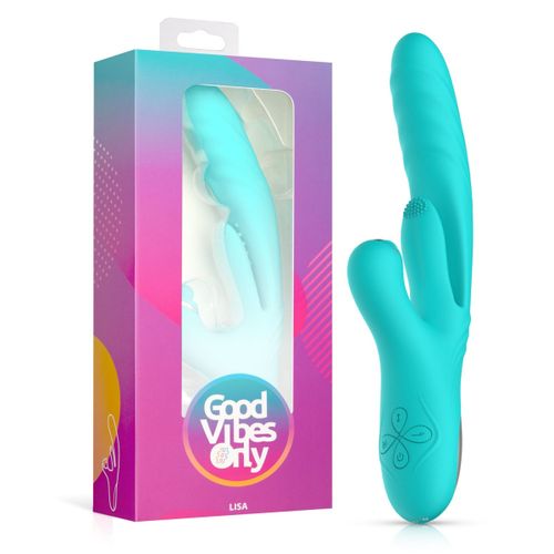 Potisni rabbit vibrator sa stimulatorom G-točke Good Vibes Only - Lisa slika 1