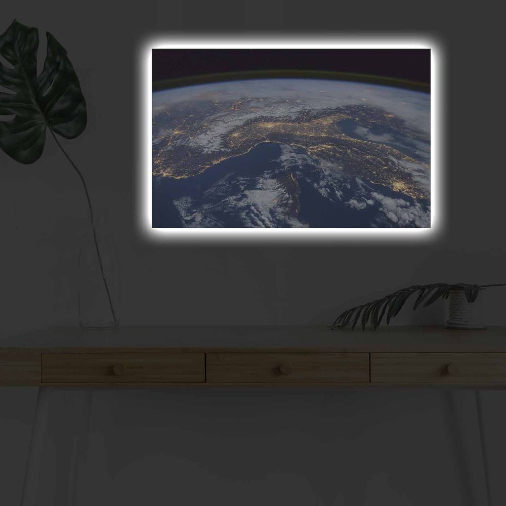 NASA-025 Šareno Dekorativno LED Osvijetljeno Platno slika 3