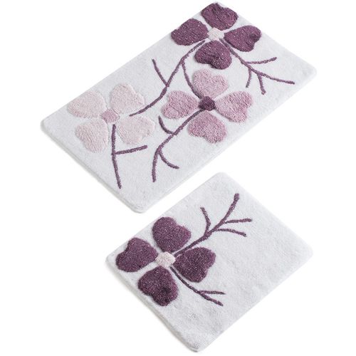 Kırcicegi - Pink Multicolor Acrylic Bathmat Set (2 Pieces) slika 3