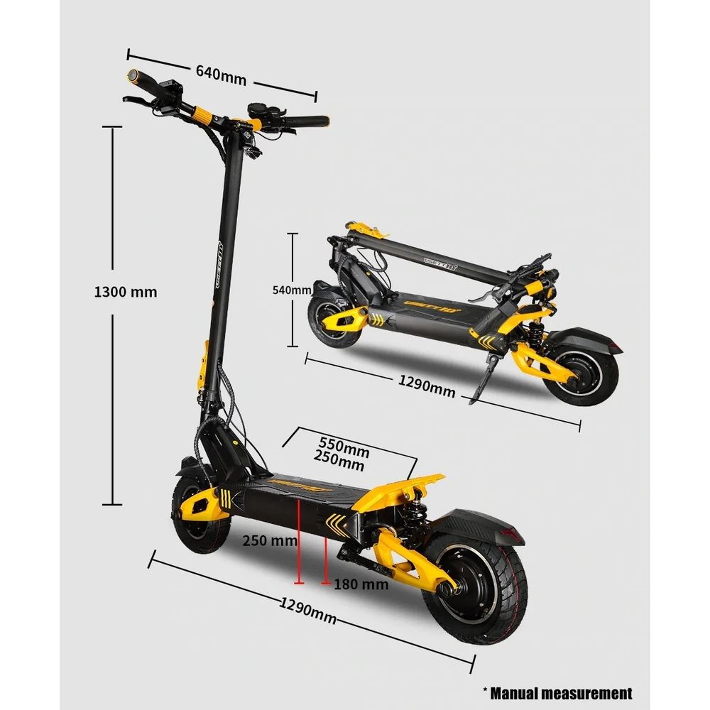 Električni romobil VSETT10+ 60V20.8Ah,  2x1400W, 80km/h slika 11