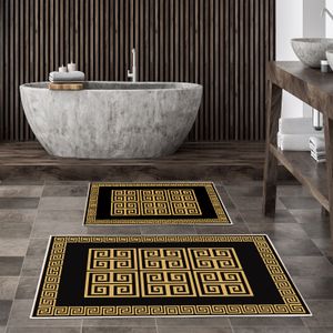 Set prostirki za kupatilo (2 komada) Kt461, boja: više boja