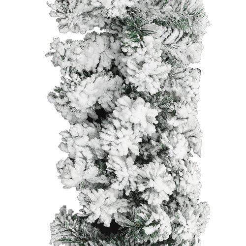 Božićna girlanda sa snijegom zelena 10 m PVC slika 3