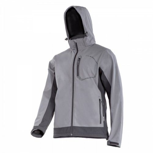 LAHTI PRO jakna softshell sa kapuljačom siva XL slika 1