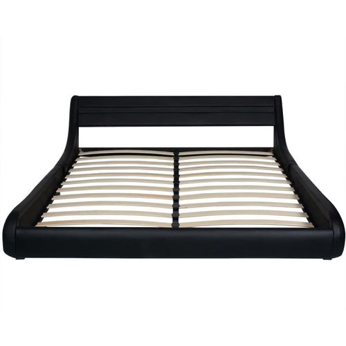 Krevet od umjetne kože s madracem LED crni 180 x 200 cm slika 47