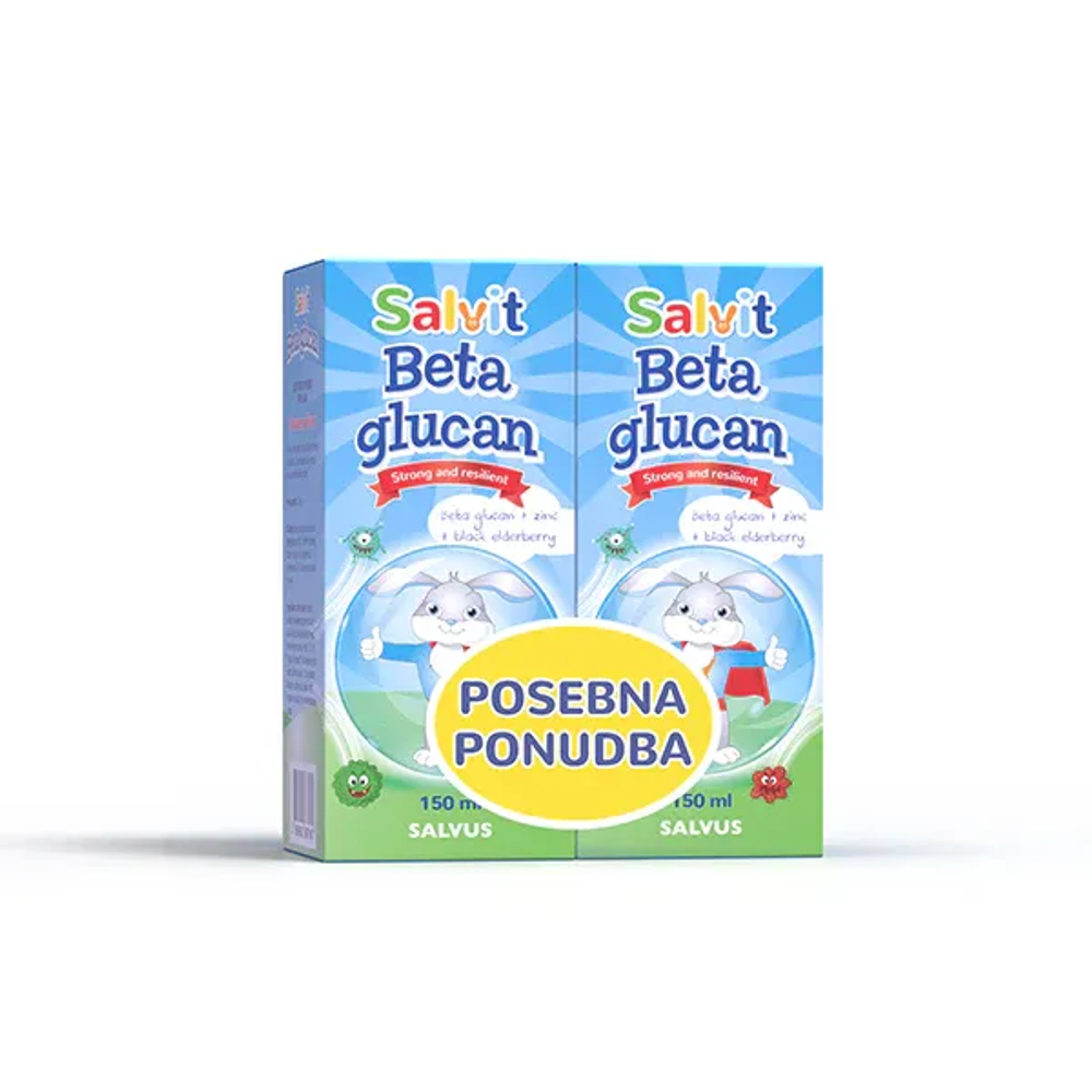Salvit Beta Glukan Sirup 150 ml 1+1 Gratis slika 1