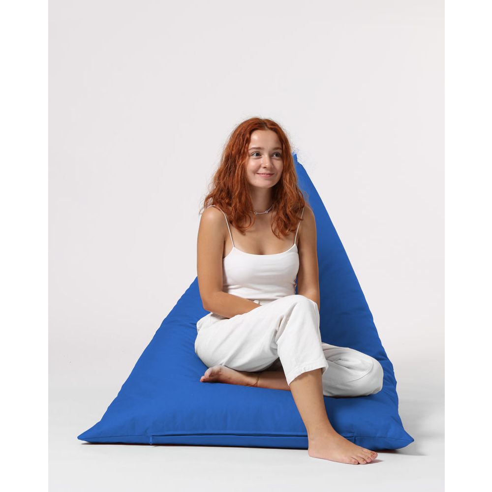 Piramida Veliki Krevet Pouf - Plavi Vrt Bean Bag slika 9