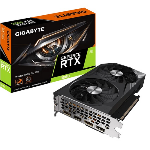 Gigabyte GF RTX3060 WF2 OC, 12GB GDDR6 GV-N3060WF2OC-12GD slika 1