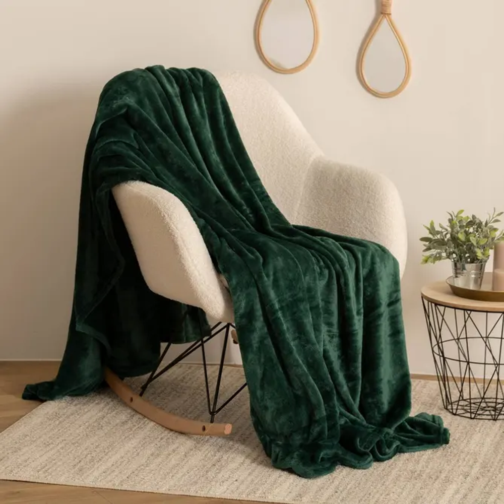 Atmosphera deka flanel 230x180cm poliester zelena slika 3