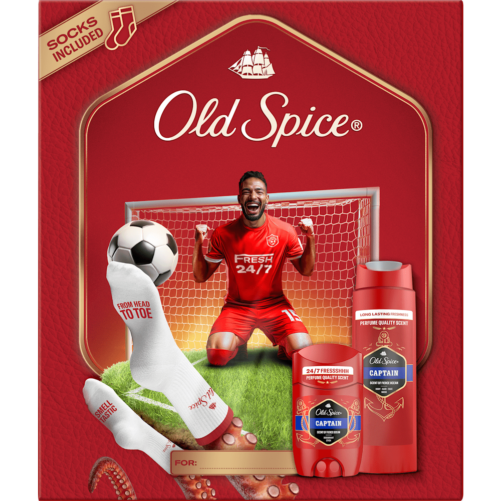 Old Spice poklon set za muškarce Captain gratis čarape slika 1