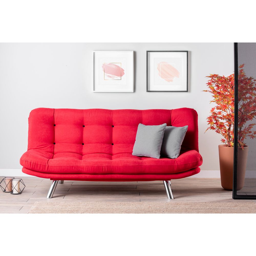 Misa Sofabed - Crvena Trosjed-Krevet slika 2
