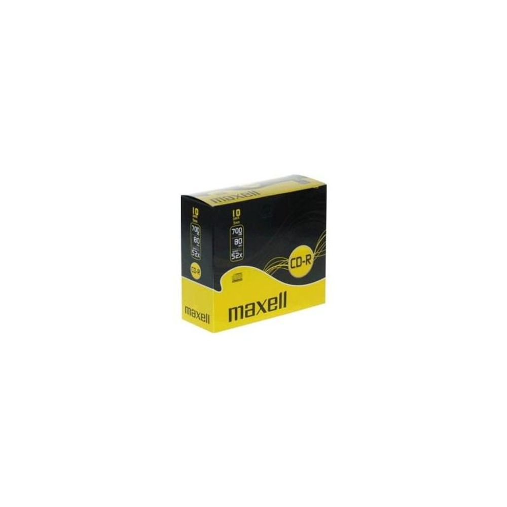 Maxell CD-R 52x, 700MB, 10 slim kom u kutiji slika 1