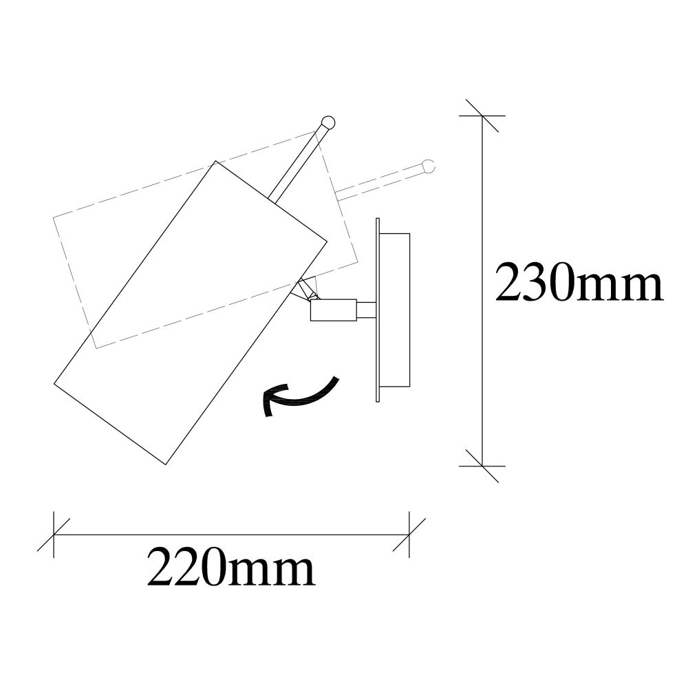Kem - 6381 Crna Nickel Zidna Lampa slika 3