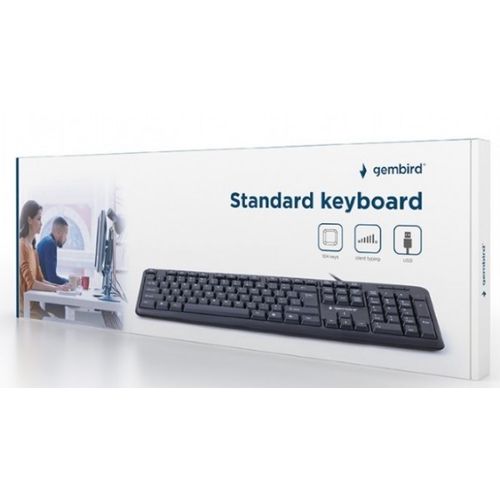KB-U-103-YU ** Gembird Standardna tastatura SRB (YU) layout black USB (404) slika 2