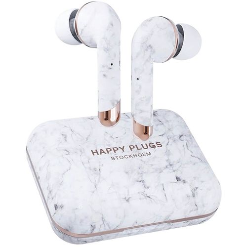 Slušalice Happy Plugs Air 1 plus TWS white marble slika 1